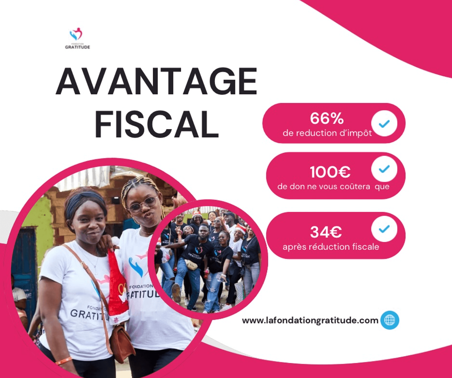 Don à une association humanitaire : jusqu'à 75% de réduction d'impôt